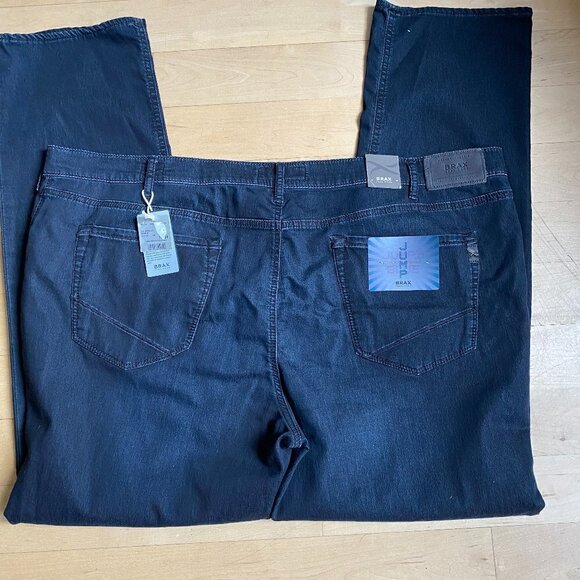 BRAX BNWT 50x34 Men's Jeans "Chuck" New Dark Denim - Picture 6 of 9
